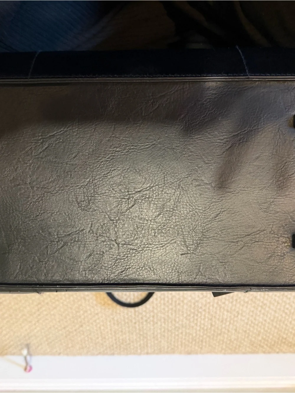 BEIS Black Work Tote Removable Shoulder Strap